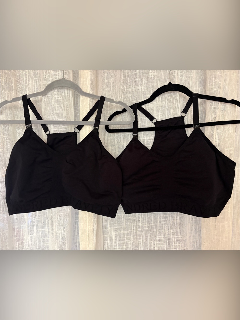 Kindred Bravely Black Maternity/Nursing Bras (Pair) -XL
